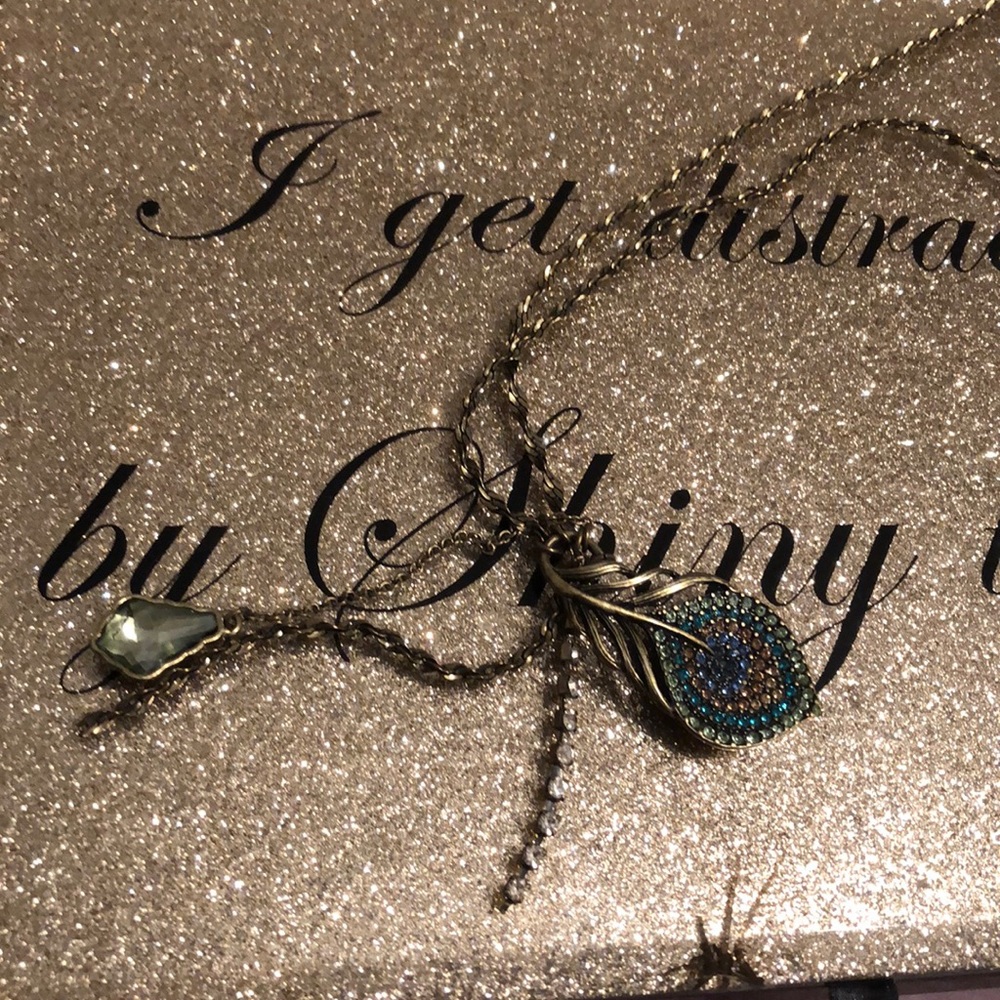 Peacock necklace